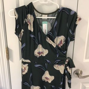 Faux Wrap Style Maxi Dress